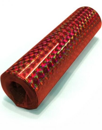 Rød Metallisk Holografisk Serpentin Rød Metallisk Holografisk Serpentin