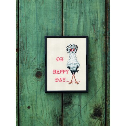 Permin Broderisett Oh happy day 18x24cm