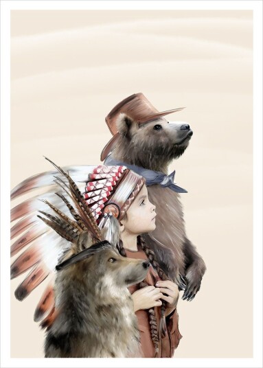 Linn Wold Poster 30x40 Lille Headdress Linn Wold Poster 30x40 Lille Headdress