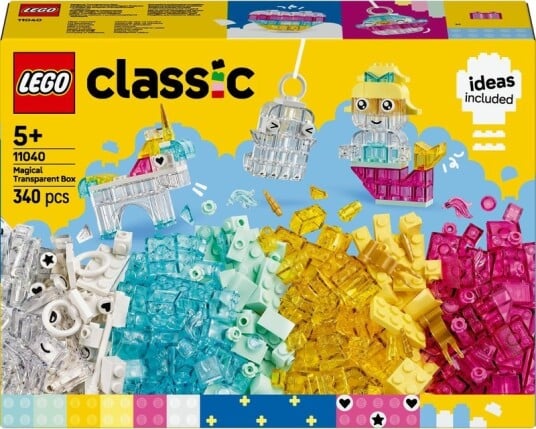 LEGO Classic 11040 Magisk boks med gjennomsiktige klosser