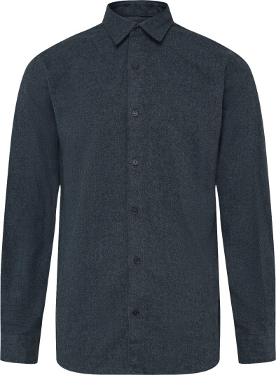 JJ REBEL Jrebike Melange Shirt Ls Sn   Navy   M