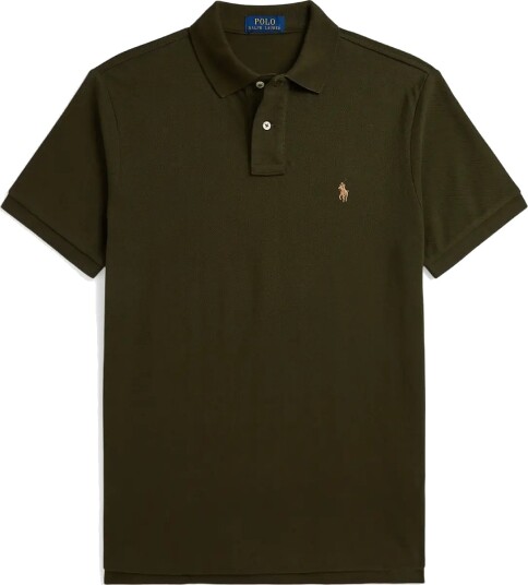 Polo Ralph Lauren The Iconic Custom Slim Fit Mesh Polo Khaki green S