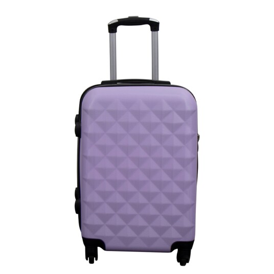 Borg Living Kabinkoffert - Hardcase lettvekt koffert - Str. liten - Diamant lilla
