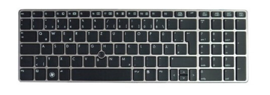 Hp - Tastatur - Dansk - For Elitebook 8570P Notebook