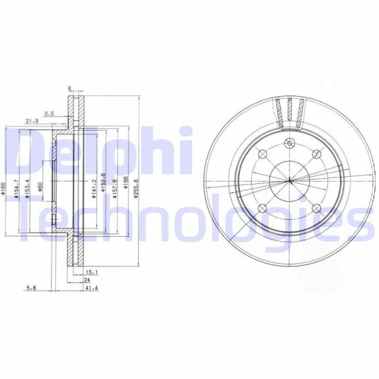 Bremseskive DELPHI BG4003