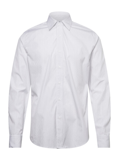 Filippa K Cotton Poplin Striped Shirt White 54