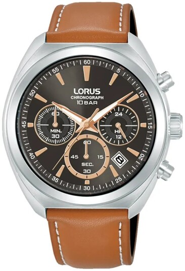 Lorus Herreklokke RT387KX9 Sport Sort/Lær Ø41 mm