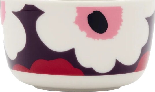 Marimekko Unikko skål 2,5 dl White plum cranberry pink