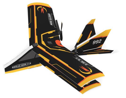RC Ghost Glider Orange RTF