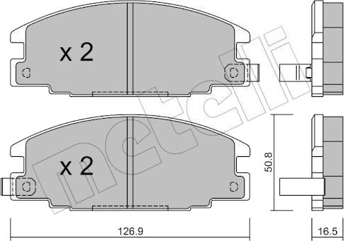 METELLI 22 0244 0 Bremseklosser
