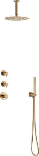 Damixa Silhouet Xs 2 Dusjsystem For Innebygd Bruk Børstet Bronse