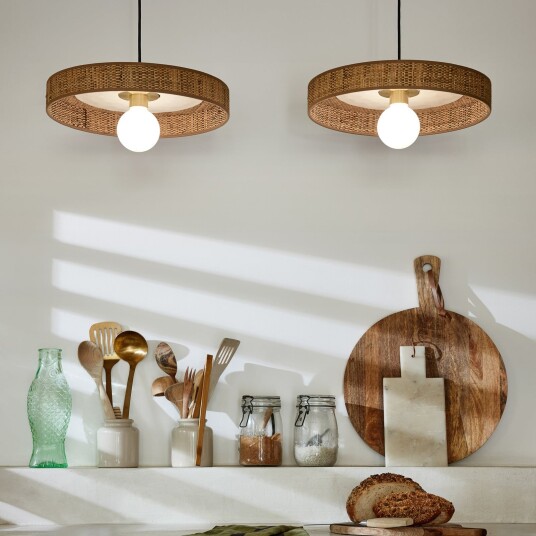 Hengelampe MARKET SET Portinatx dimmbar Hvit Stue Keramikk Design 6 Hvit