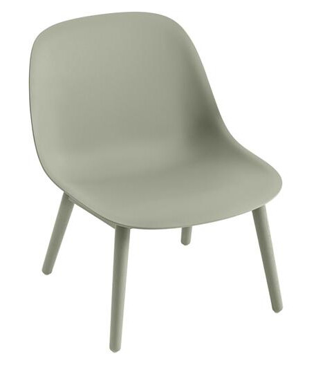 Muuto Muuto Fiber Lenestol med Base Grønn Muuto Muuto Fiber Lenestol med Base Grønn
