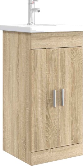 Badmøbel med vask Sonoma eik 42 x 40 x 84,5 cm Konstruert tre Badmøbel med vask Sonoma eik 42 x 40 x 84,5 cm Konstruert tre