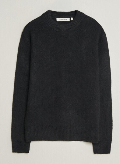 Sunflower Moon Alpaca Sweater Black
