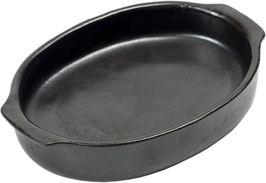 Serax Pure oval ildfast form S Black Serax Pure oval ildfast form S Black
