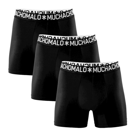 Muchachomalo Man 1132 Cotton Boxer 3pk Black XL