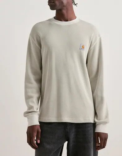 Carhartt WIP L/S Vista Waffle T Shirt Vista Langermede t shirts Beige