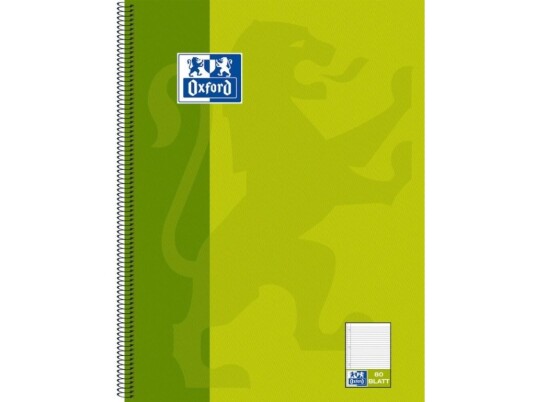 Oxford 100050357 Monokromatisk Grønn A4 80 Ark 90 G/M² Linjerte Ark