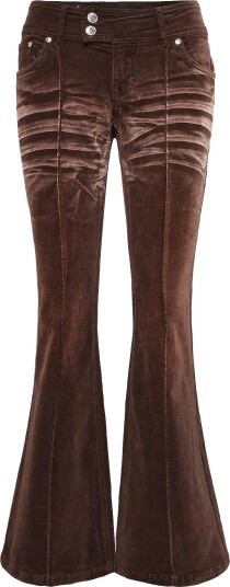 Juicy Couture Crest Velour Denim Low Rise Flare JAVA 30