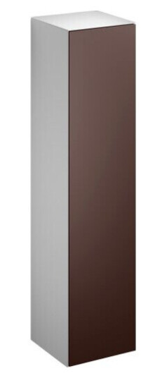 Alape Folio høyskap,30x124,6 cm, brun/hvit