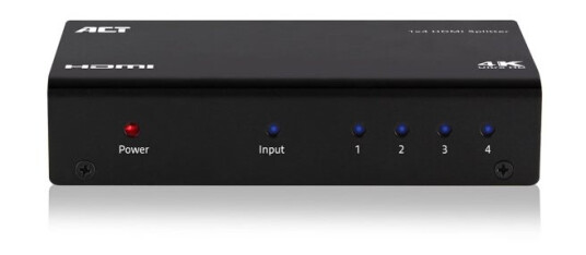Act 1X 4 Hdmi Splitter, 3D And 4K Support