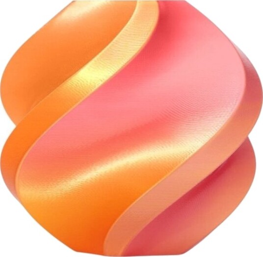 Bambu Lab Pla Silk Dual Color 1.75 Mm 1 Kg Med Gjenbrukbar Spole Gilded Rose Bambu Lab Pla Silk Dual Color 1.75 Mm 1 Kg Med Gjenbrukbar Spole Gilded Rose