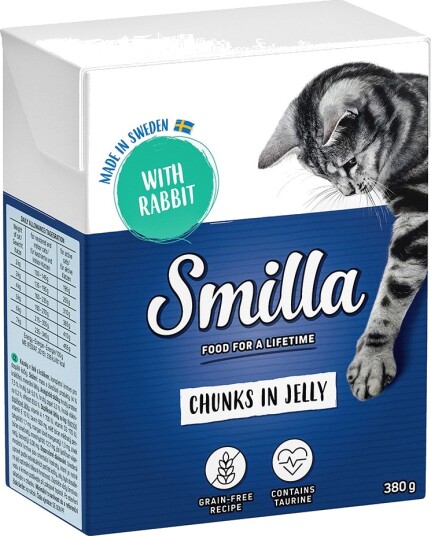 Smilla Våtfôr Biter I Gelé Kanin 24 X 380 G