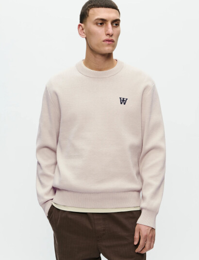 WOOD WOOD Wwcurt Crew Neck 25212 - Cream - S WOOD WOOD Wwcurt Crew Neck 25212 - Cream - S