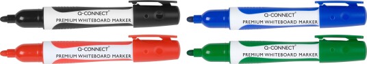 Q-Connect Marker For Q-Connect Premium Whiteboards, Gummi. Håndtak, Rundt, 2-3Mm (Linje), Rød