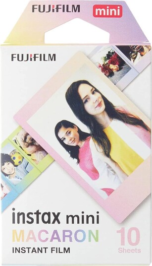 Fujifilm Instax Mini fotoark - Macaron-ramme (10-pakning)