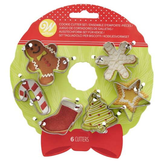 Wilton Mini Pepperkakeformer Julemotiv Pk/6 Wilton Mini Pepperkakeformer Julemotiv Pk/6