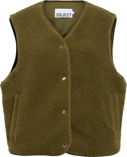 Object Objella Waistcoat Noos Khaki green 42