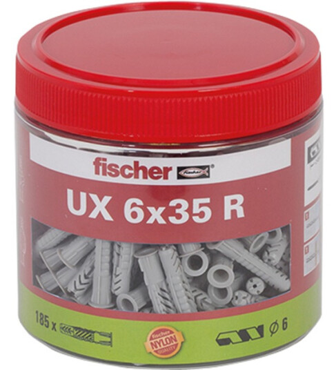 Fischer UX Universalplugg 6x35mm 185 Stk