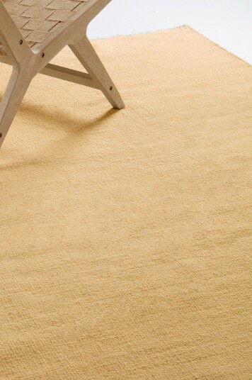 Jotex Ullteppe Bomull/Polyester/Viskose/Ull Sennepsgul ROW 19571590750
