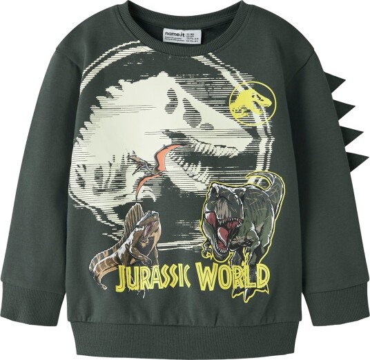Name It Nmmjal Jurassic Nreg Sweat Bru Noos Sky Khaki green 104