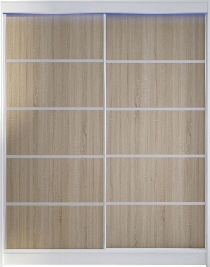 Pickering Garderobe 150x200 cm - Brun/Hvit