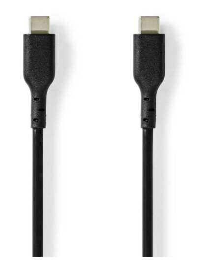Nedis USB-kabel | USB 2.0 | USB-C™ Hann | USB-C™ Hann | 240 W | 480 Mbps | Nikkel belagt | 2.00 m | Rund | PVC | Sort | Label Nedis USB-kabel | USB 2.0 | USB-C™ Hann | USB-C™ Hann | 240 W | 480 Mbps | Nikkel belagt | 2.00 m | Rund | PVC | Sort | Label