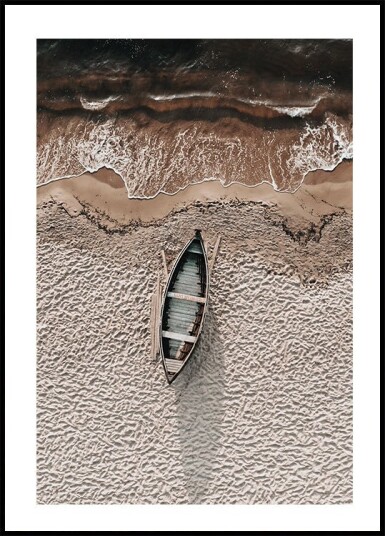 Boat On Beach Plakat Plakat / 40x50cm