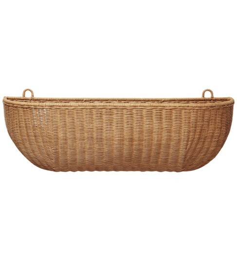 Ferm Living Veggkurv Flettet Rotting 25x75 cm