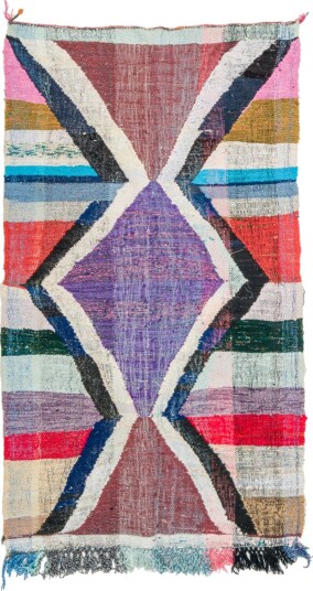 Marokkansk Boucherouite teppe 125 x 210 cm Størrelse: 125 x 210 cm