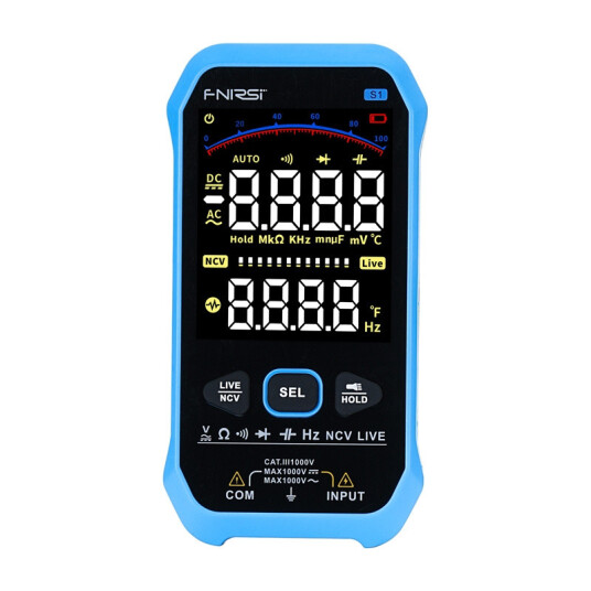 FNIRSI S1 Digitalt Multimeter - 1000mAh, USB-C