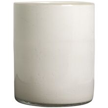 ByOn Calore Lyselykt 24 cm Hvit med Glassdesign