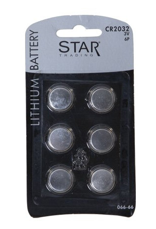 Batteri CR2032 6-pk Batteri CR2032 6-pk