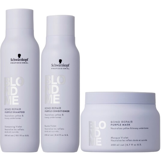 Schwarzkopf Professional BLONDME Purple Bundle Shampoo 300 ml & Condit