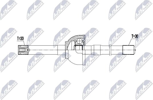 NTY NPW-TY-221 Drivaksel