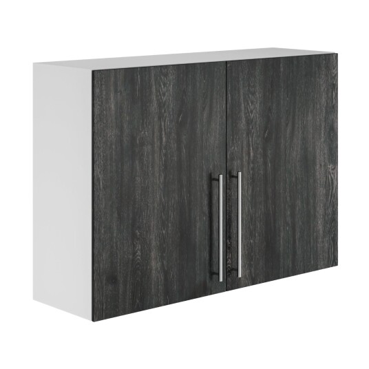 Alterna Vaskerom: Overskap B60-80xd30xh72cm m/2 Dører Mørk eik / 80cm Alterna Vaskerom: Overskap B60-80xd30xh72cm m/2 Dører Mørk eik / 80cm