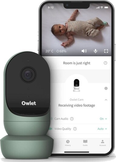 Owlet Cam 2 Video Babycall, Sleepy Sage Owlet Cam 2 Video Babycall, Sleepy Sage