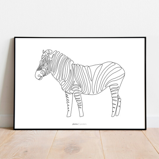 Zebra av Pluma Posters Zebra av Pluma Posters