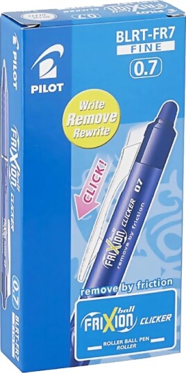 Pilot FriXion Clicker 0.7 12-pakke Light Blue Pilot FriXion Clicker 0.7 12-pakke Light Blue